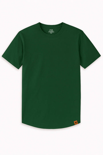 IVAR® Luxeknit Hunter Green shirt (Curved Hem design)