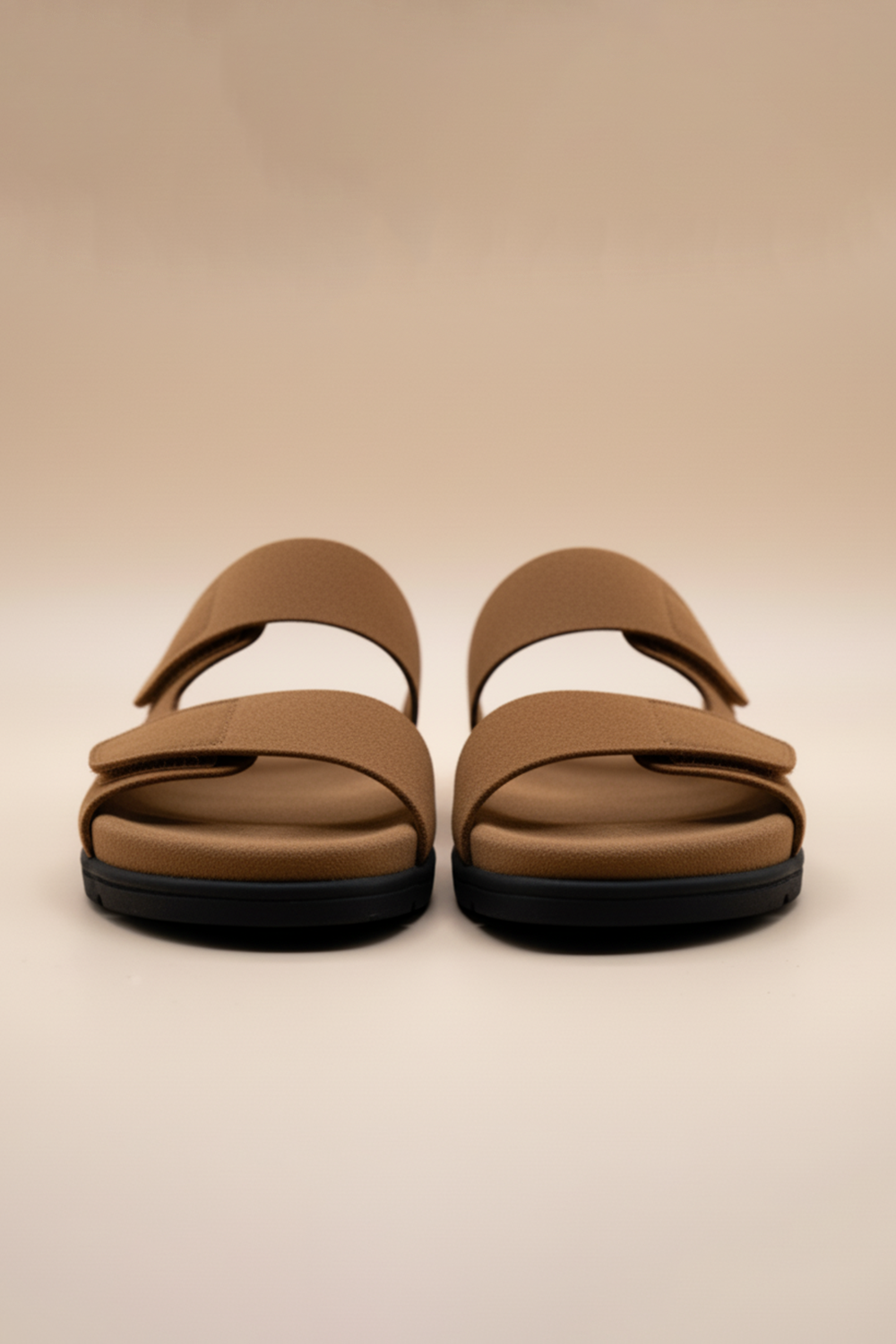 IVAR® Tan Brown Suede Slides
