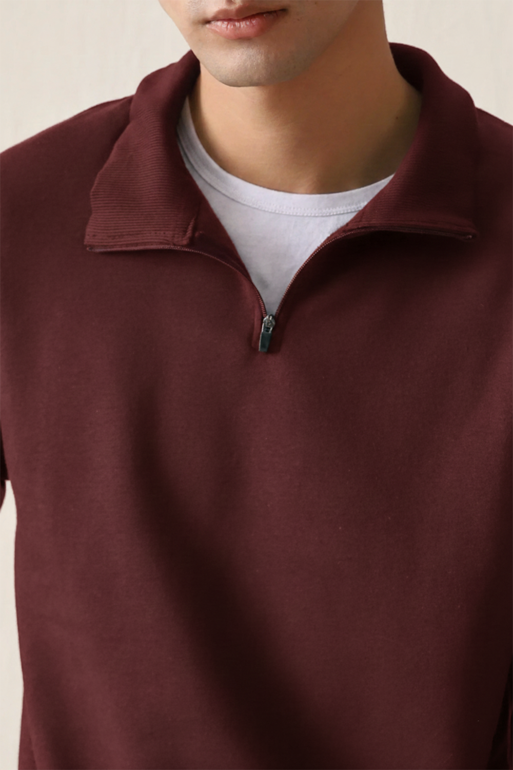IVAR® Maroon Fleece Quarter Zipper
