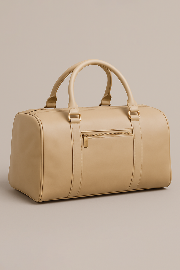 IVAR® Beige Vintage Duffle Bag