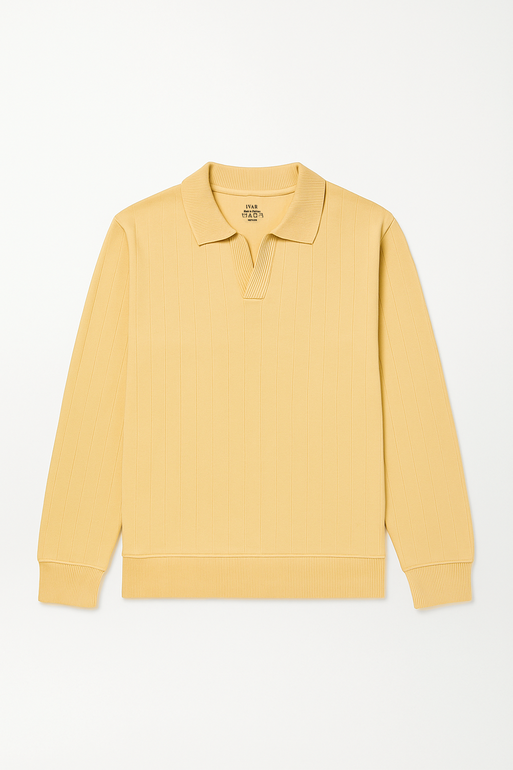 IVAR® Beige Scuba Drop Needle Polo