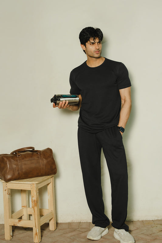 IVAR® Airloop Black Tapered Fit Tshirt