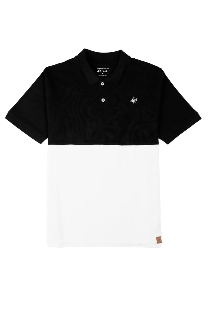 IVAR® Black & White Duo Tone Polo