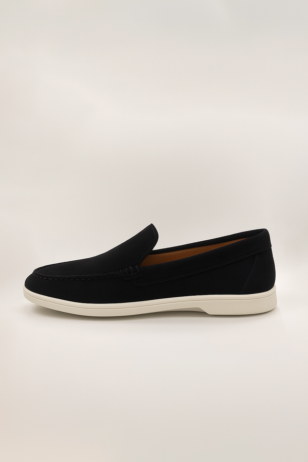 IVAR® Black Suede Loafers