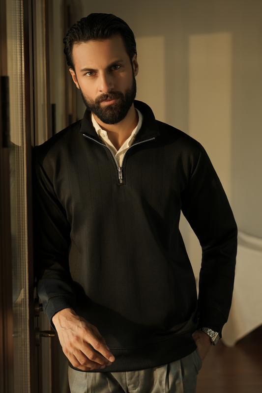 IVAR® Black Scuba Drop Needle Quarter Zipper