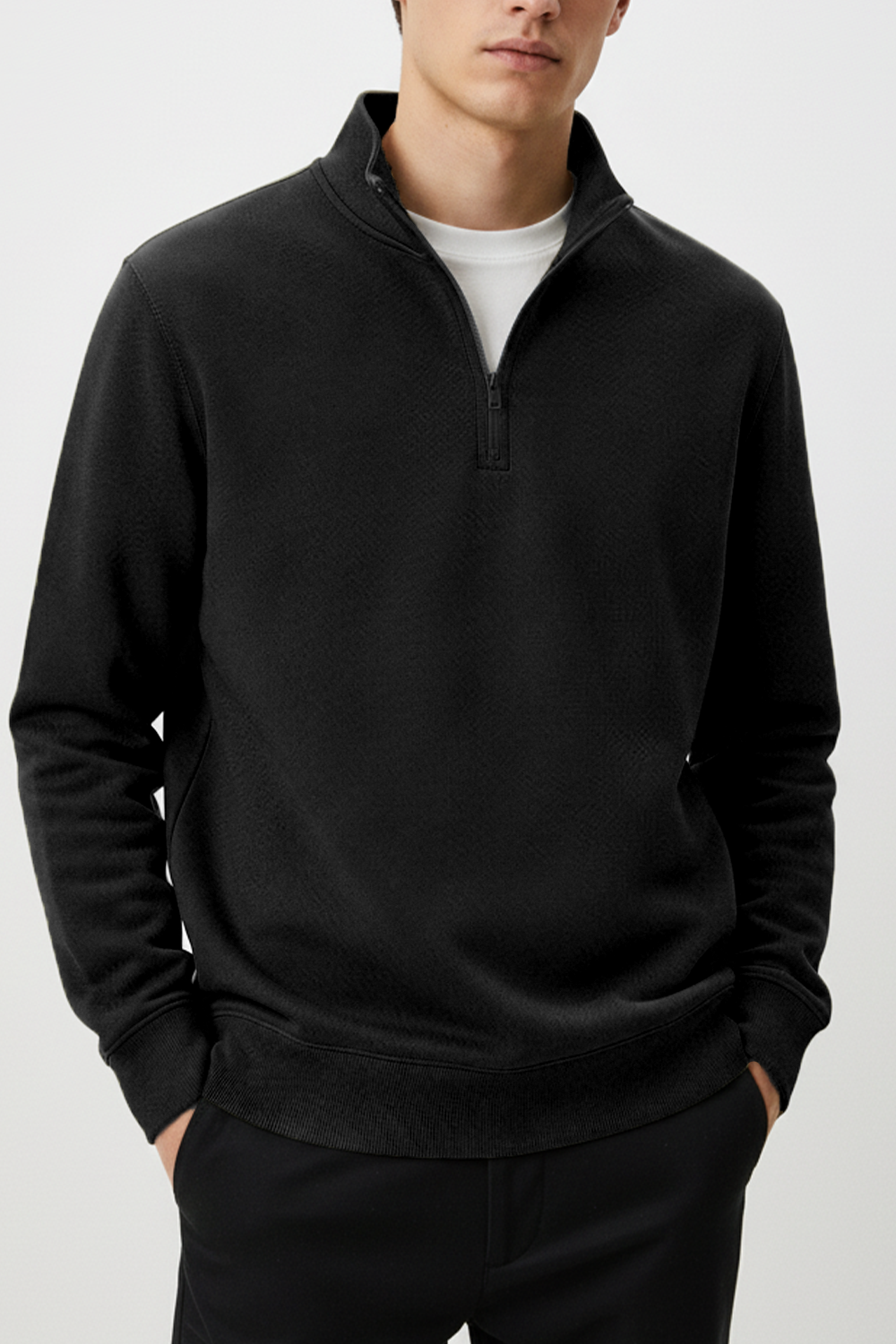 IVAR® Black Fleece Quarter Zipper