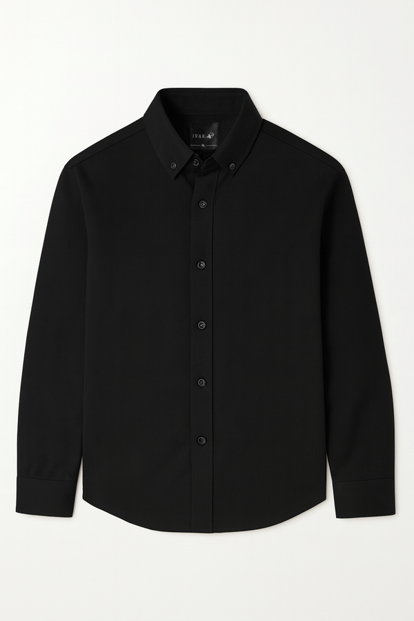 IVAR® Non Iron Black Slim Fit Shirt
