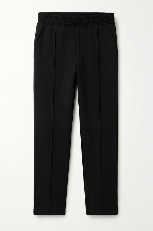 IVAR® Black Fleece Pleated Pants