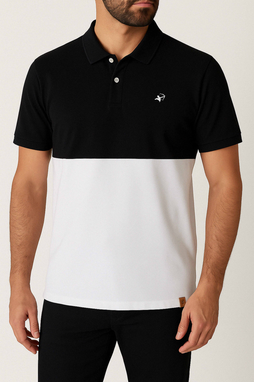 IVAR® Black & White Duo Tone Polo