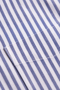 Striped Shirt focusing on the seamlessly matched vertical pattern of the chest pocket.