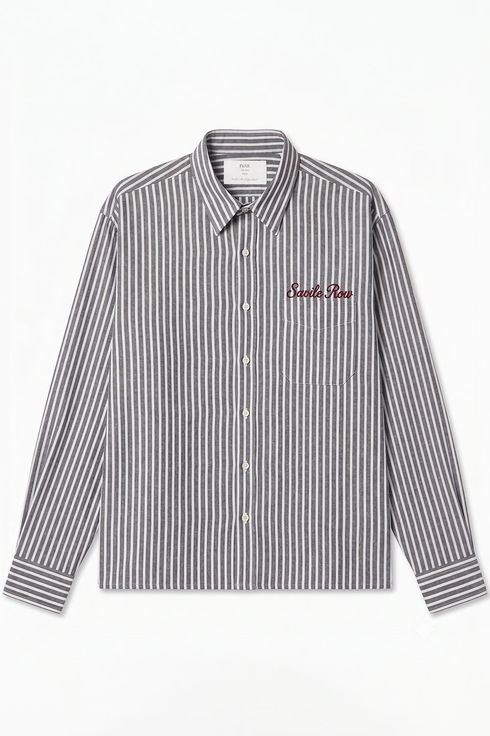 IVAR Black & White Stripes Savile BoxFit Shirt