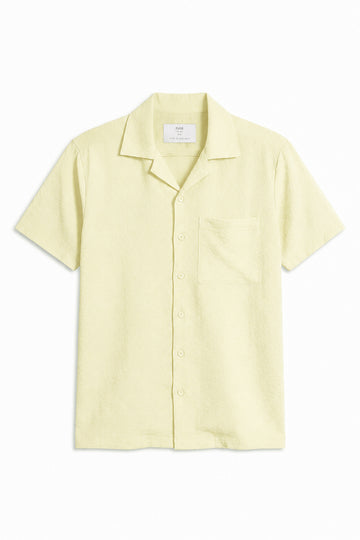 IVAR® Cream Breeze Cuban Collar Shirt