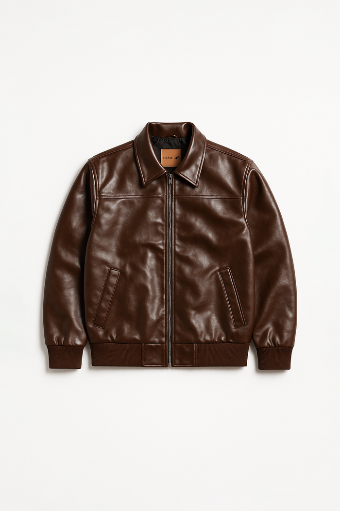 IVAR® Legacy Brown Leather Classic Jacket