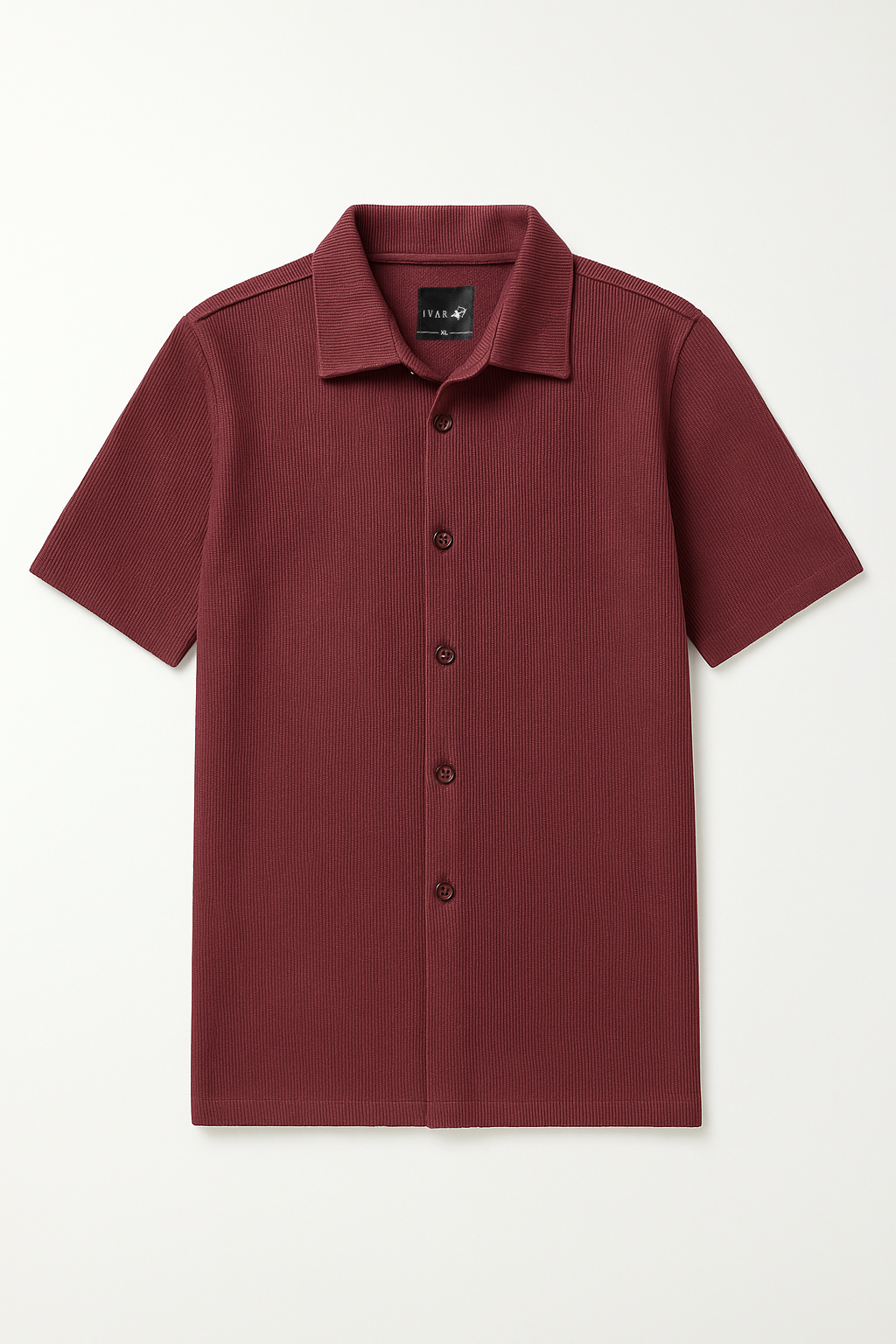 IVAR® Burgundy Ribbed Shirt