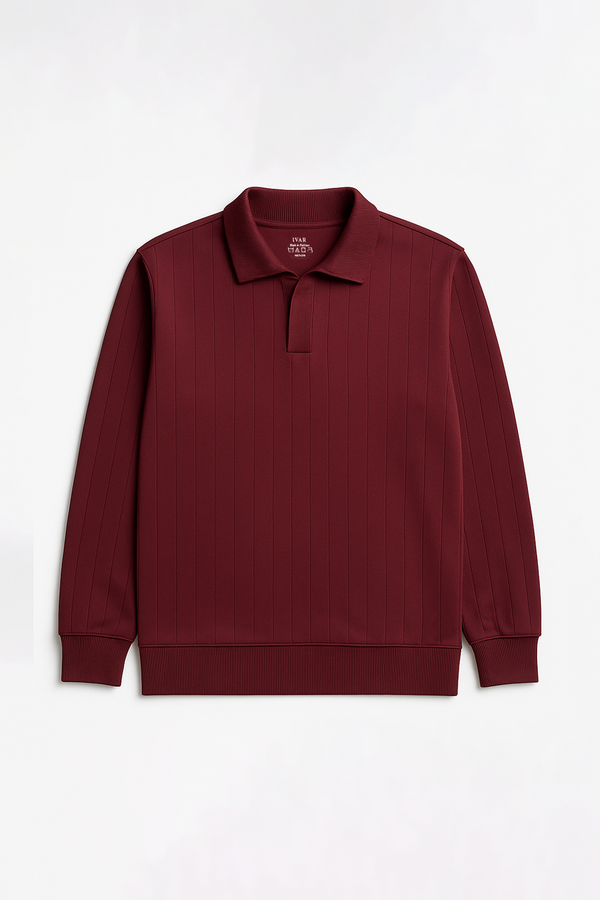 IVAR® Burgundy Scuba Drop Needle Polo