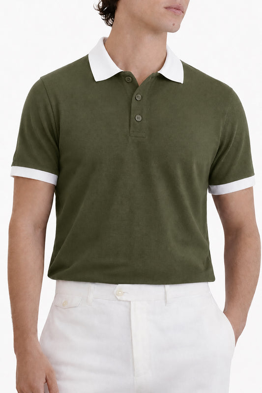IVAR Dusty Olive Buttonup Polo