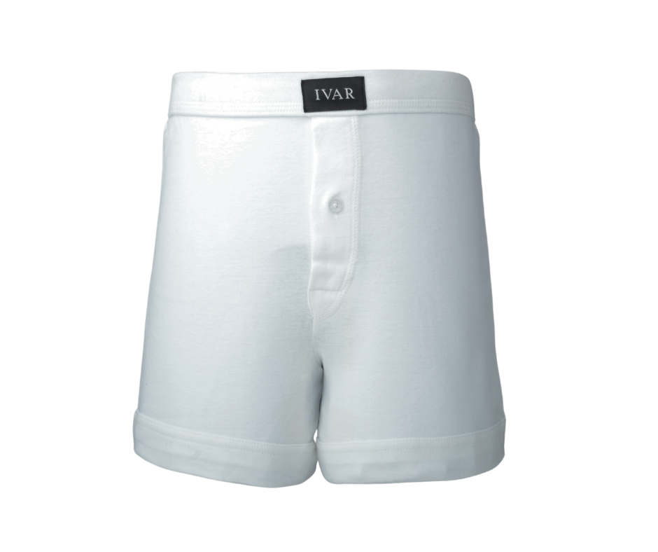 Buy 100% Combed Cotton White Knitted Men’s Boxer