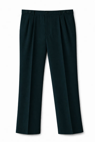 IVAR® Charcoal Green Adjustable Pleated Pants