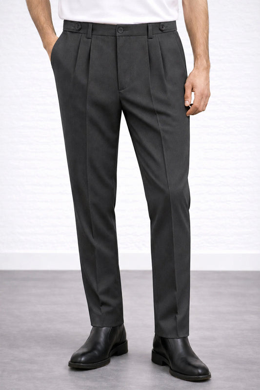 IVAR® Charcoal Adjustable Pleated Pants