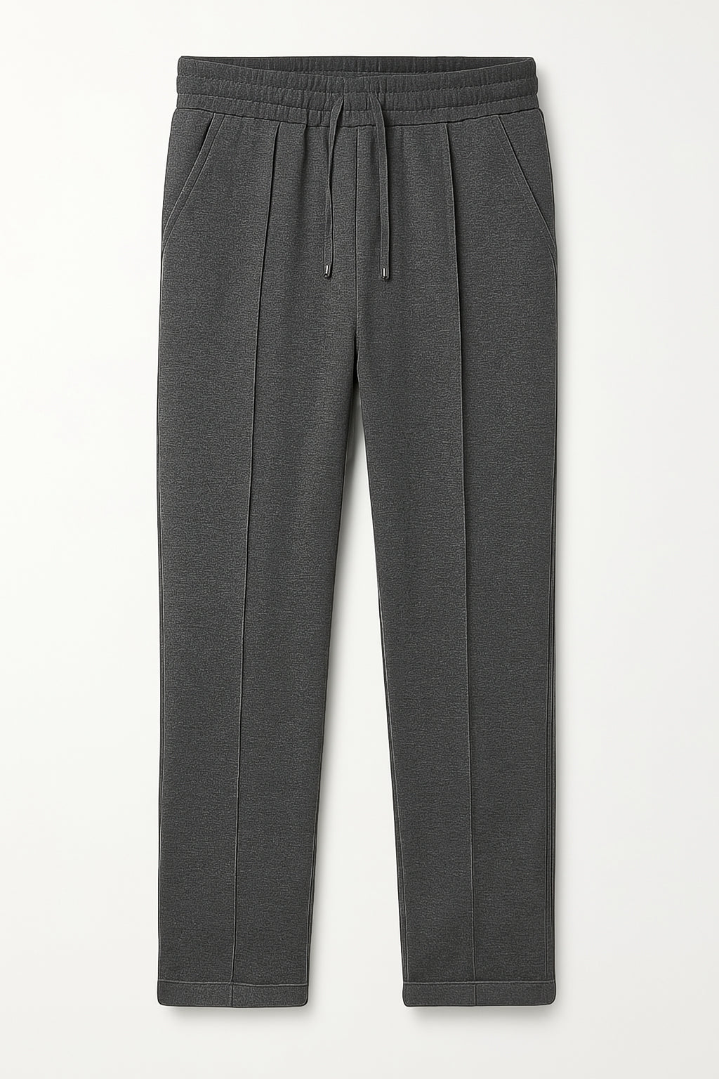 IVAR® Ribbed Smoky Gray Stapered Knitted Pants