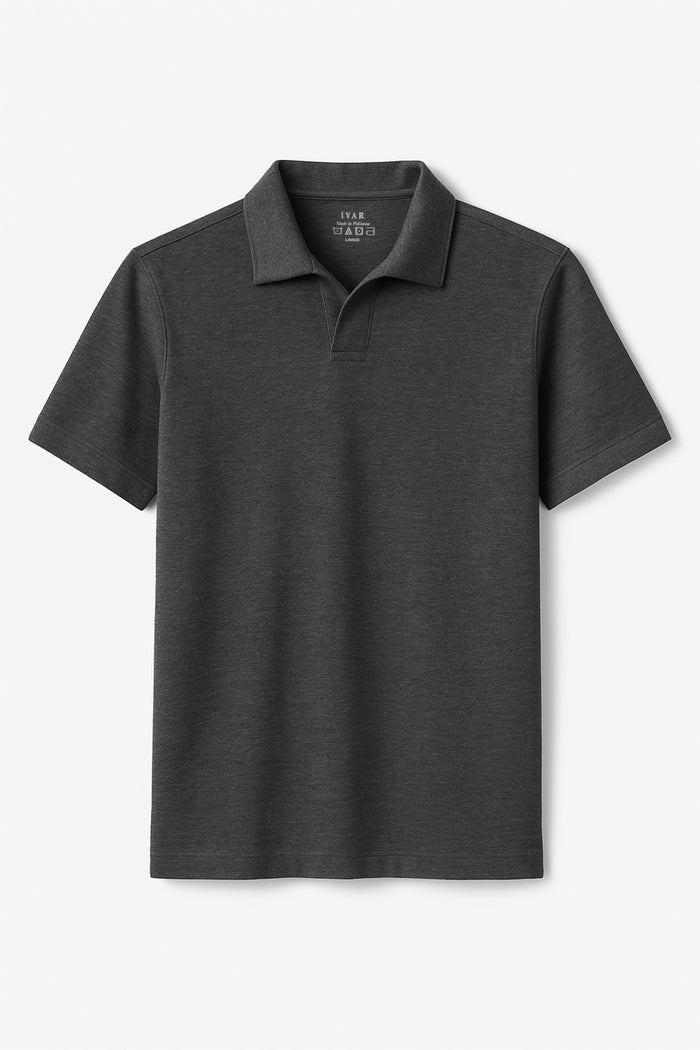 IVAR® Charcoal Johnny Collar Polo