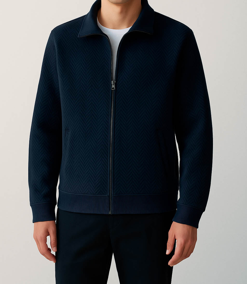IVAR® Navy Classic  Herringbone Zipper