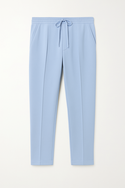 IVAR® Pastel Blue Stapered Knitted Pants
