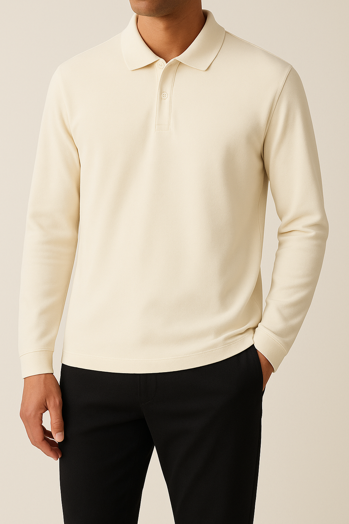 IVAR® Cream Full Sleeve Polo
