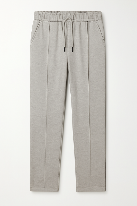 IVAR® Heather Grey Stapered Knitted Pants