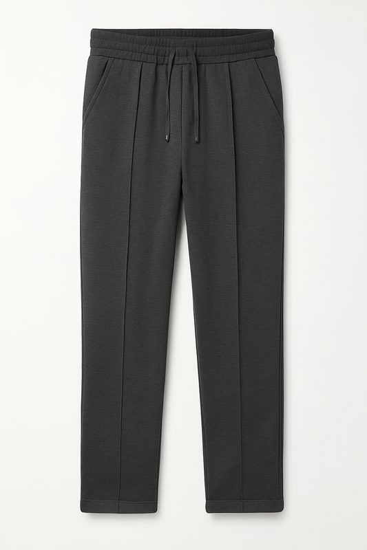 IVAR® Charcoal Stapered Knitted Pants