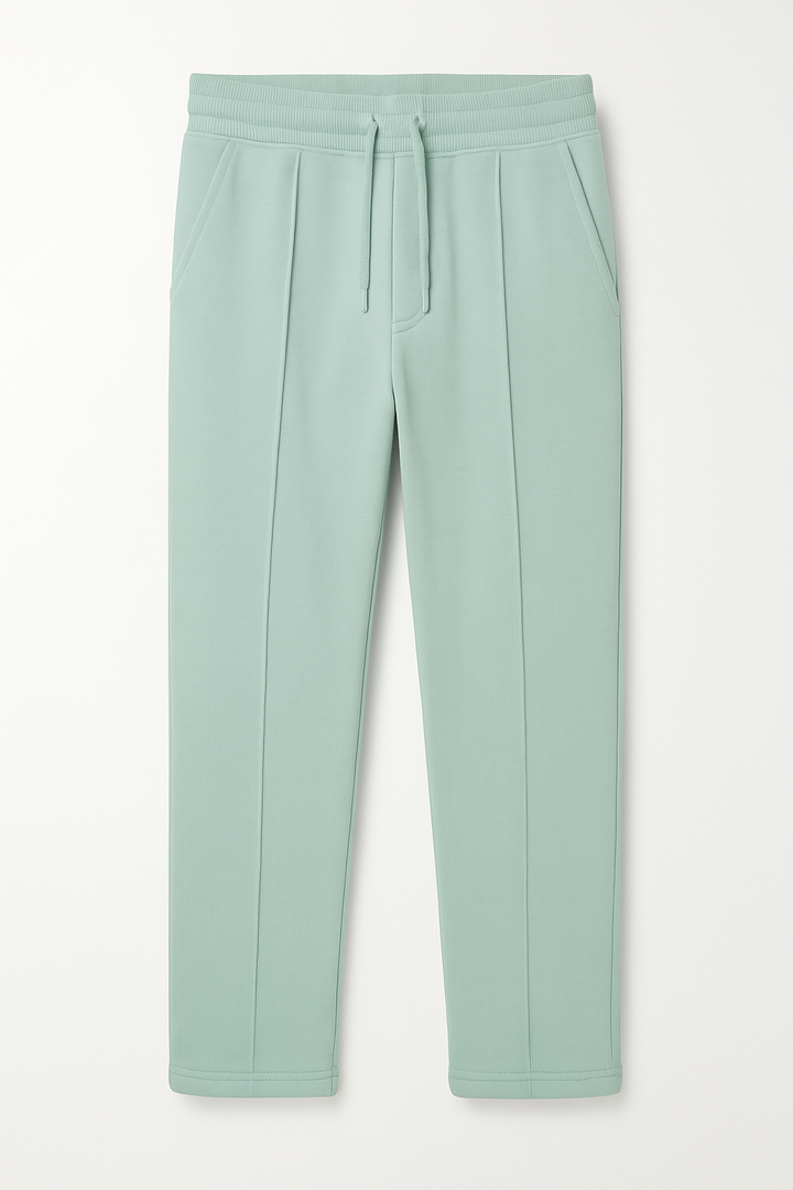 IVAR® Mint Green Stapered Knitted Pants