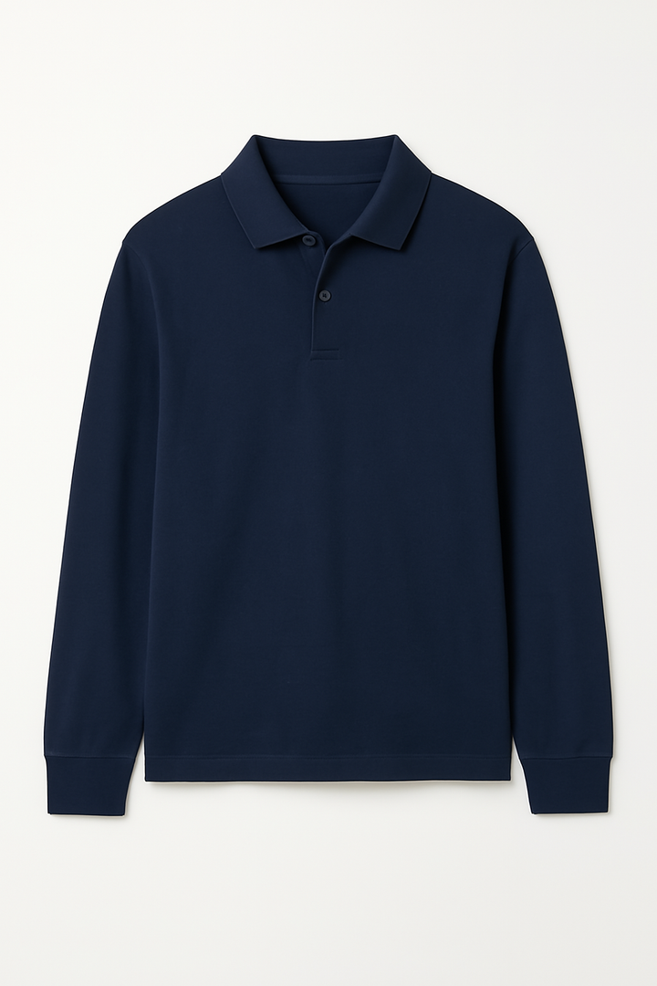 IVAR® Navy Full Sleeve Polo