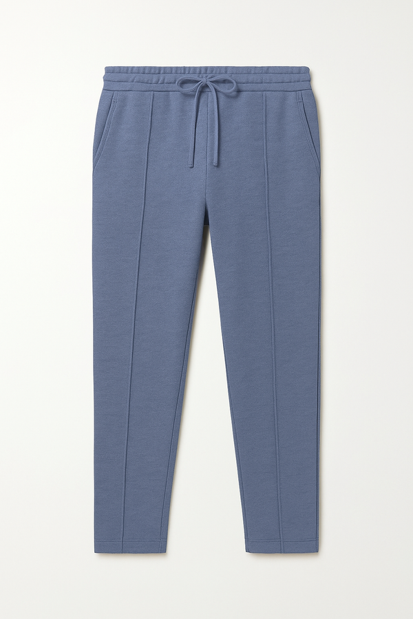 IVAR® Denim Blue Stapered Knitted Pants