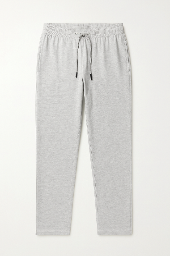 Heather Grey Knitted Pajama (100% Combed Cotton)