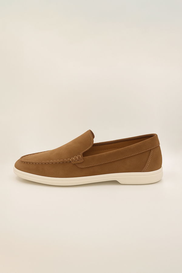 IVAR® Tan Brown Suede Loafers