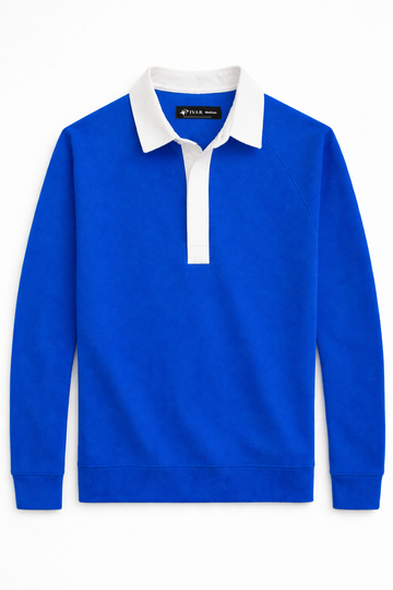 IVAR® Olympic Blue Placket Fleece Polo