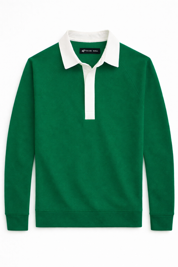 IVAR® Phthalo Green Placket Fleece Polo