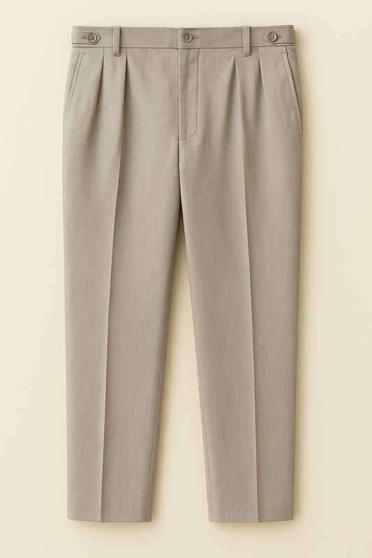 IVAR® Dusty Olive Adjustable pleated pants