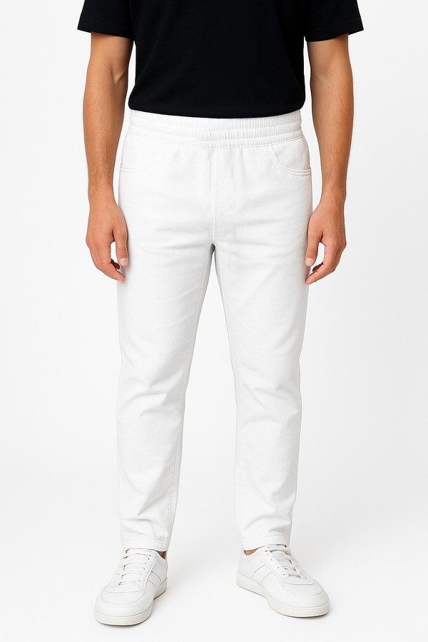 IVAR® AO White Denim JoggersIVAR® Relaxfit White Denim Cargos