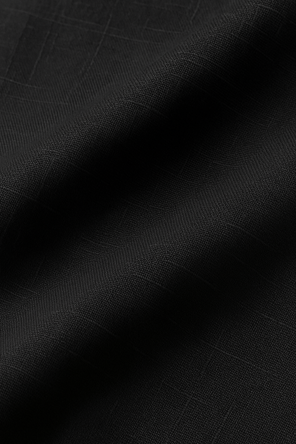 IVAR® Black Cuban Collar Shirt
