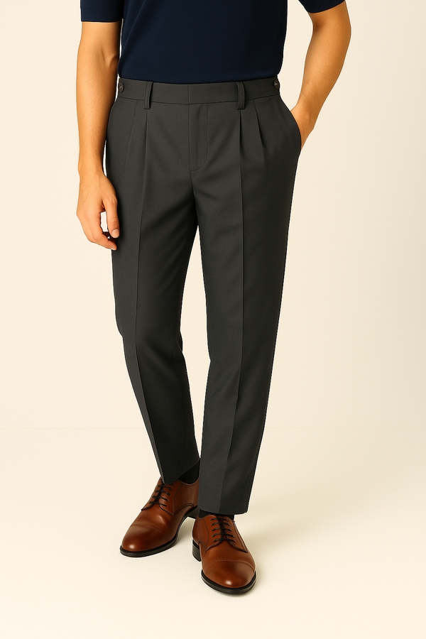 IVAR® espresso dusk Adjustable pleated pants