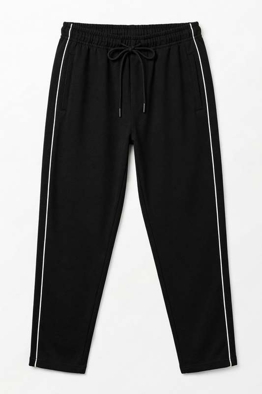 IVAR® Black Stapered Track Pants