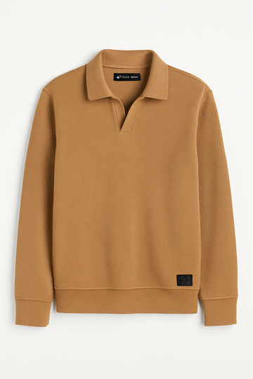 IVAR® Camel Johnny Collar Ribline Polo