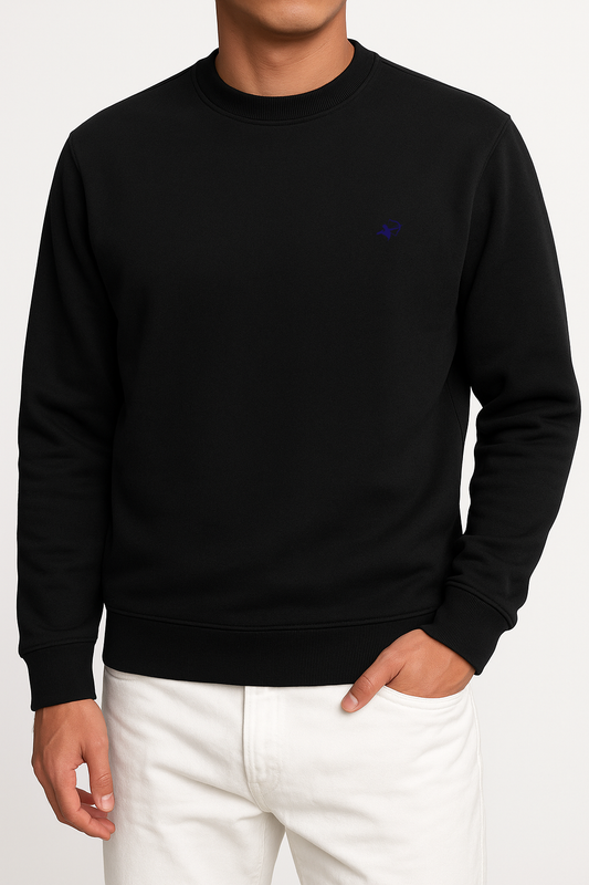 Black sweatshirt - Premium Cotton Fleece