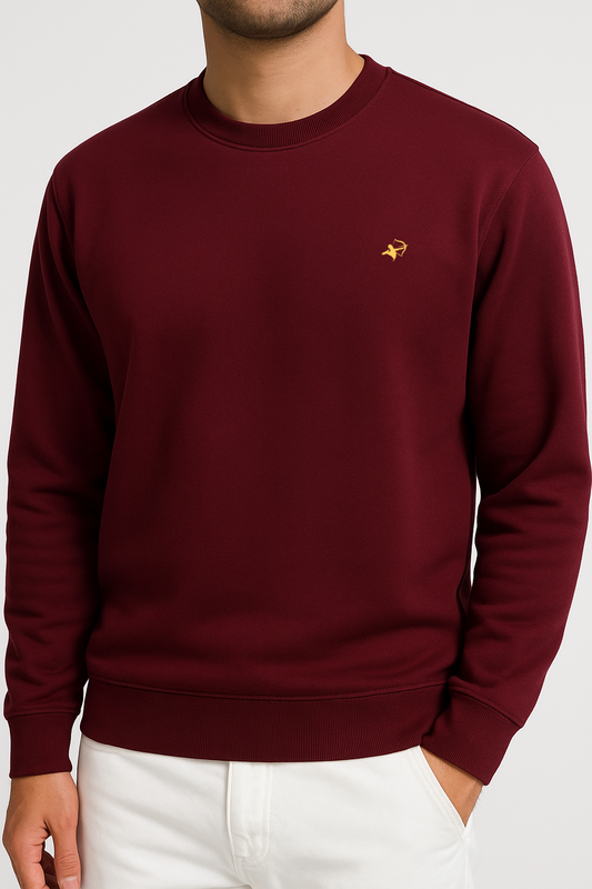 Maroon sweatshirt - Premium Cotton Fleece