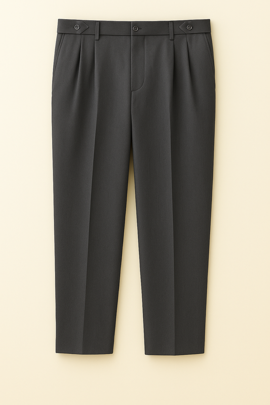 IVAR® Charcoal Adjustable pleated pants