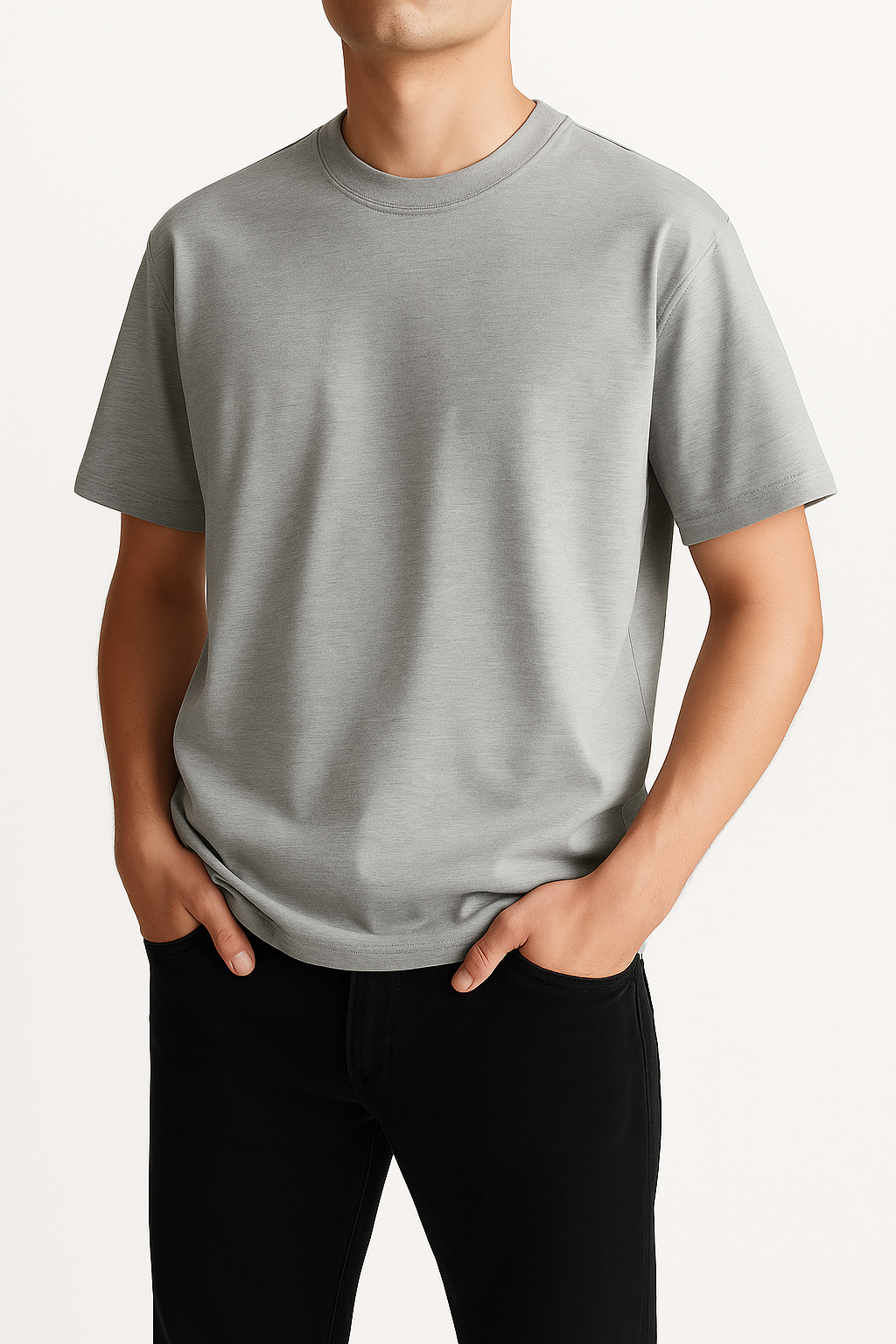 IVAR® Heather Grey Oversized Tshirt