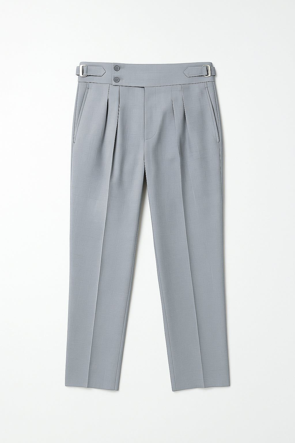IVAR® Silver Pleated Gurkha Pants