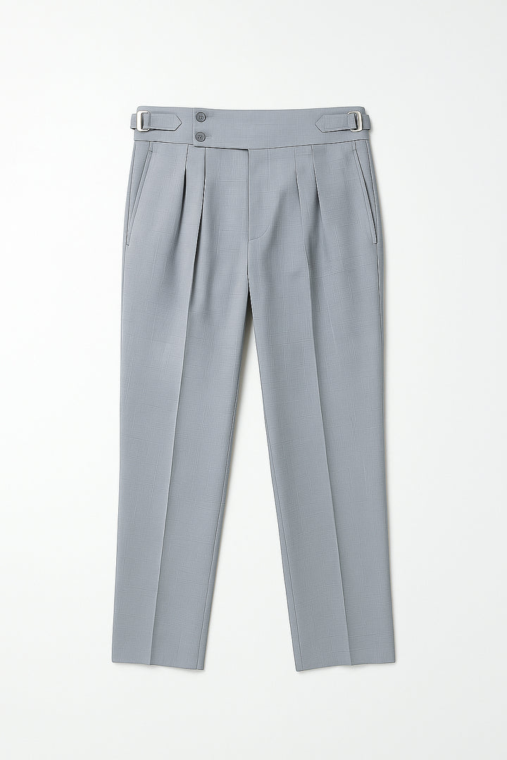 IVAR® Silver Pleated Gurkha Pants