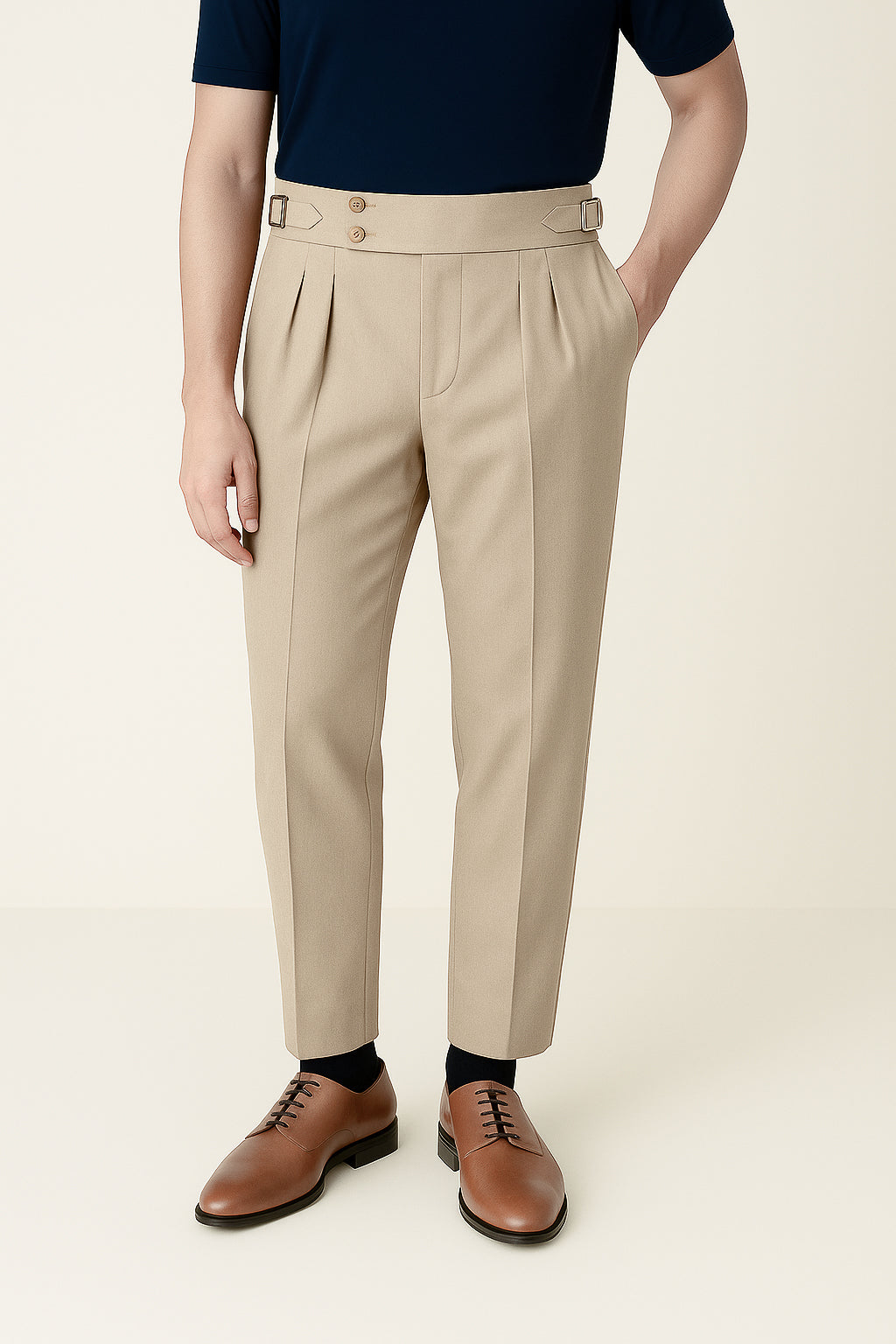 IVAR® Fawn Pleated Gurkha Pants